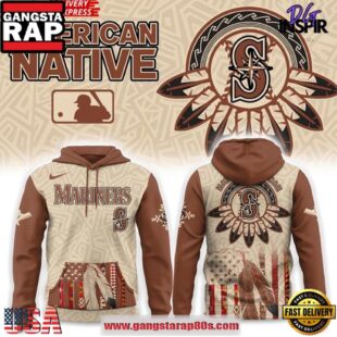 Seattle Mariners Native American Heritage Honor 2025 Special All Over Print Hoodie