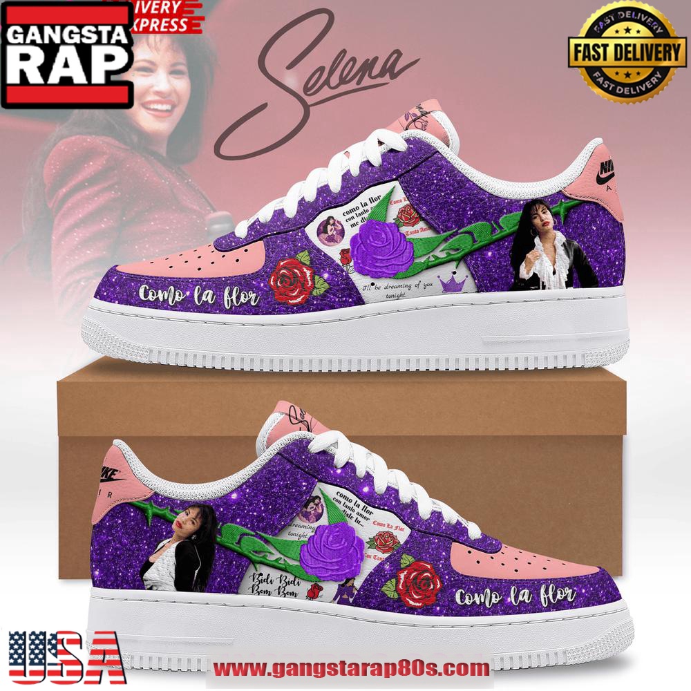 Selena Quintanilla Limited Edition Air Force 1 Sneakers Shoes Selena Quintanilla Limited Edition Air Force 1 Sneakers Shoes