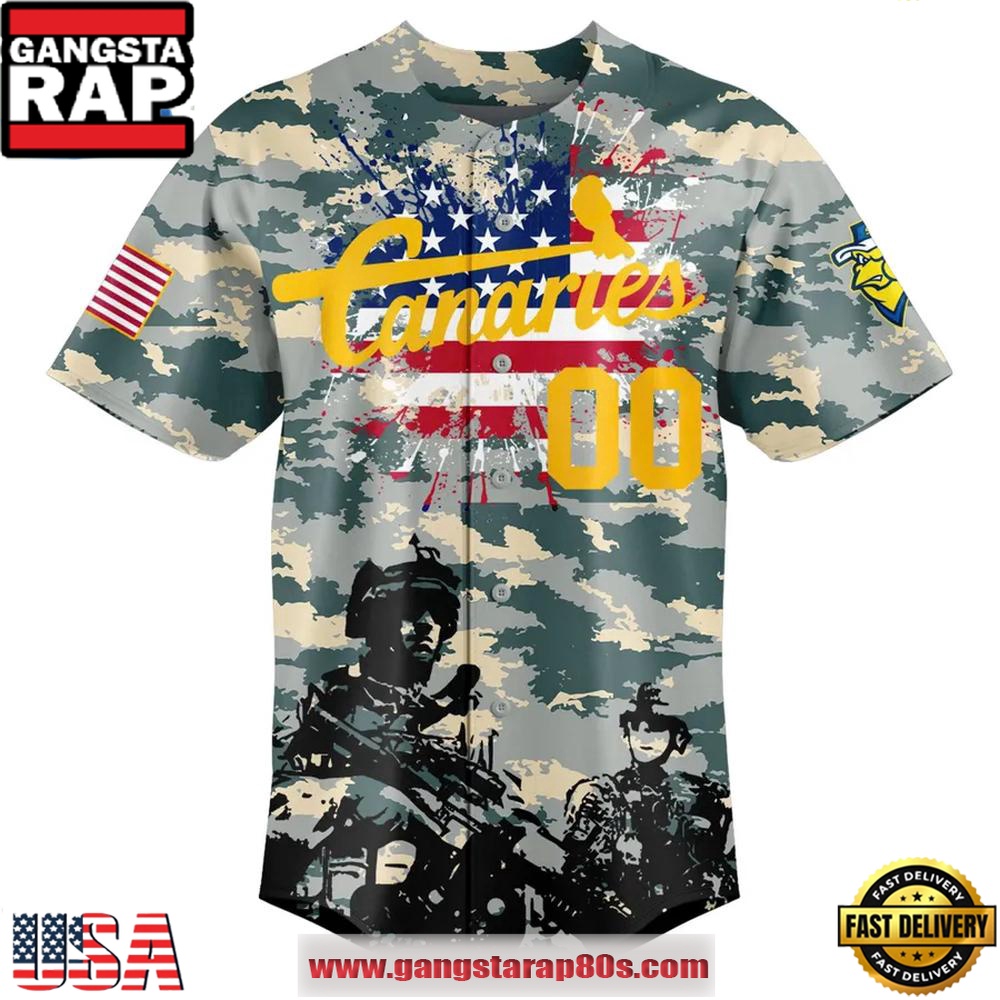 Sioux Falls Canaries Military Appreciation Night Limited Edition Baseball Jersey Shirt Sioux Falls Canaries Military Appreciation Night Limited Edition Baseball Jersey Shirt