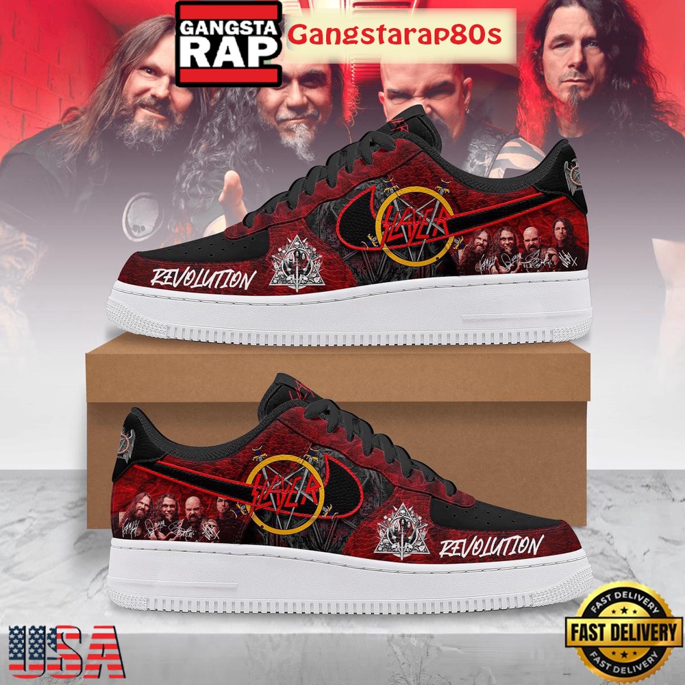 Slayer Revolution Special Edition Air Force 1 Shoes Running Sneakers Slayer Revolution Special Edition Air Force 1 Shoes Running Sneakers