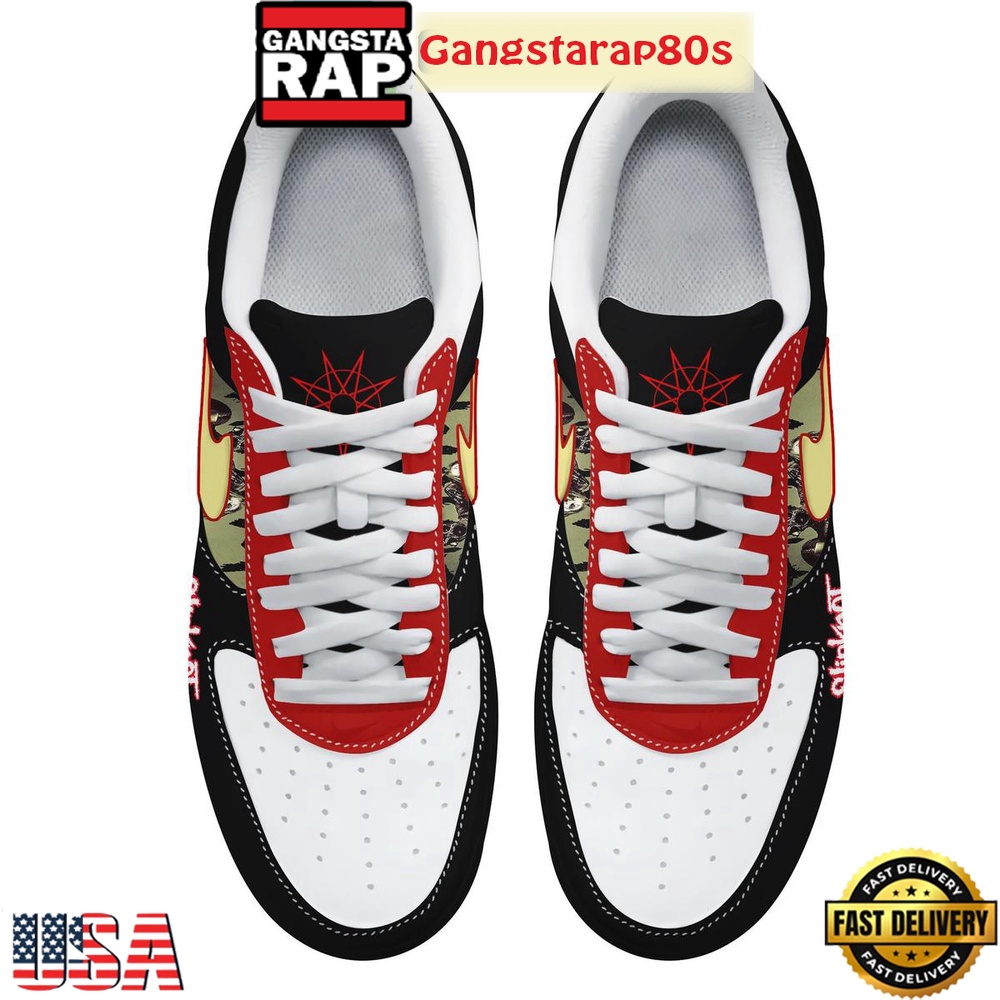 Slipknot European Tour 2025 Special Edition Air Force 1 Shoes Running Sneakers Slipknot European Tour 2025 Special Edition Air Force 1 Shoes Running Sneakers
