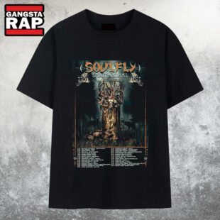 Soulfly Spirit Animal Tour Dates List 2025 T Shirt