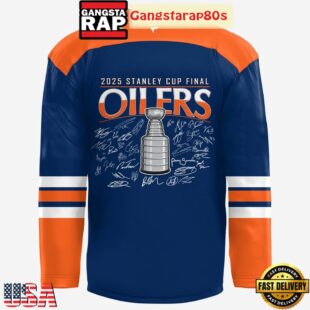 Stanley Cup 2025 Champions Edmonton Oilers Hockey Jersey