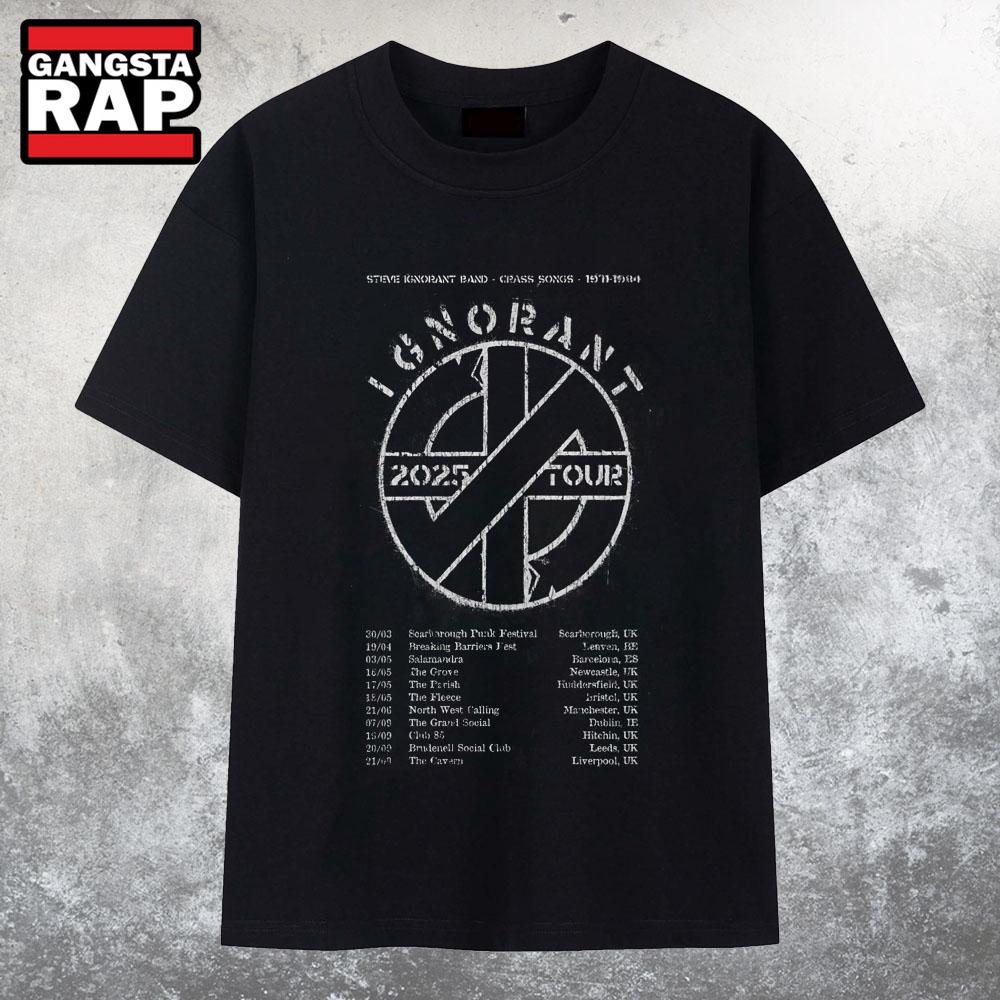 Steve Ignorant 2025 Tour T Shirt Steve Ignorant 2025 Tour T Shirt