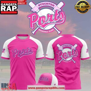 Stockton Ports Baseball Club x Pink Night 2025 Unisex T-Shirt