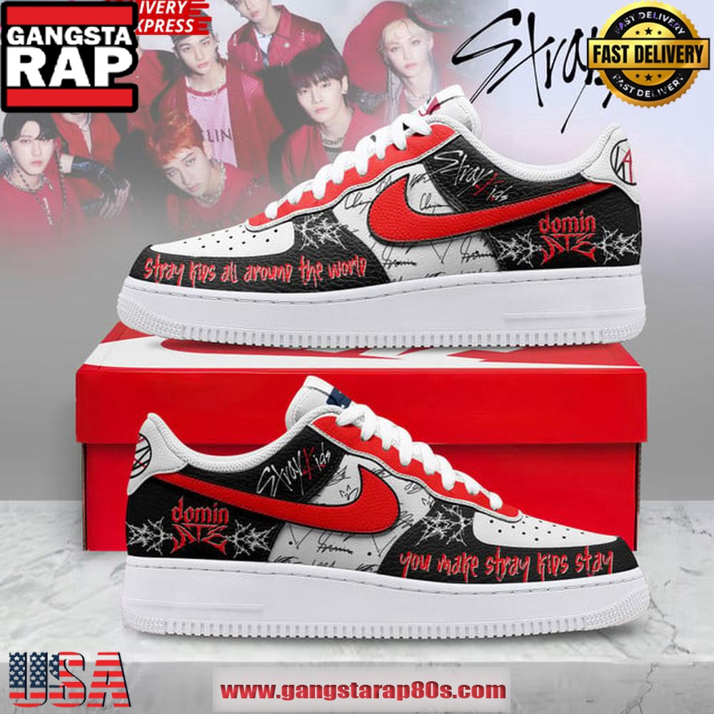 Stray Kids Limited Edition Air Force 1 Running Sneakers Shoes Stray Kids Limited Edition Air Force 1 Running Sneakers Shoes