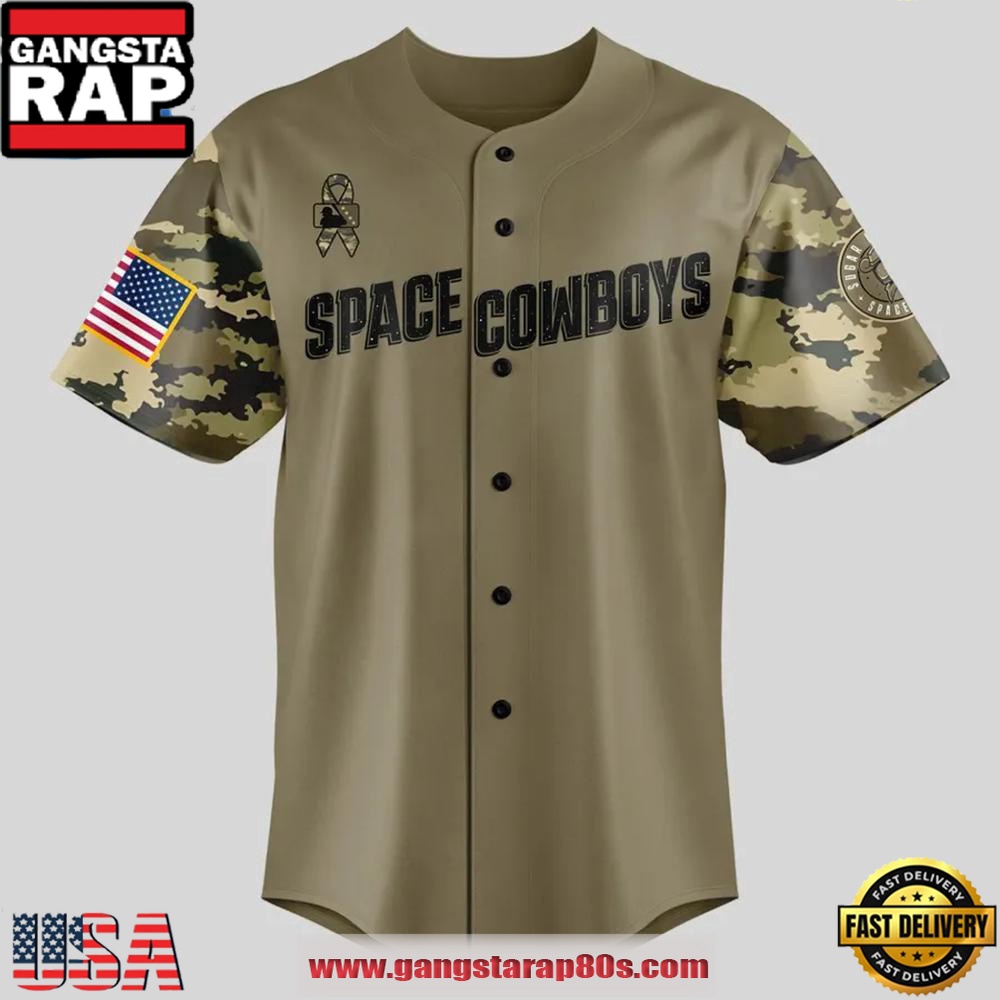 Sugar Land Space Cowboys Military Appreciation Night Limited Edition Custom Baseball Jersey Shirt Sugar Land Space Cowboys Military Appreciation Night Limited Edition Custom Baseball Jersey Shirt