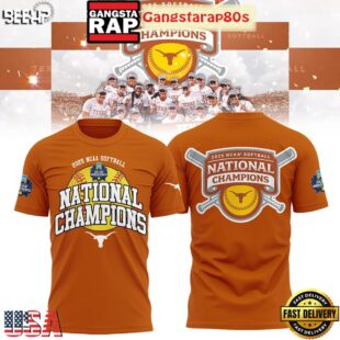 Texas Longhorns Softball Women's College World Champions 2025 All Over Print T-Shirt Hoodie
