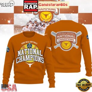 Texas Longhorns Softball Women's College World Champions 2025 All Over Print T-Shirt Hoodie