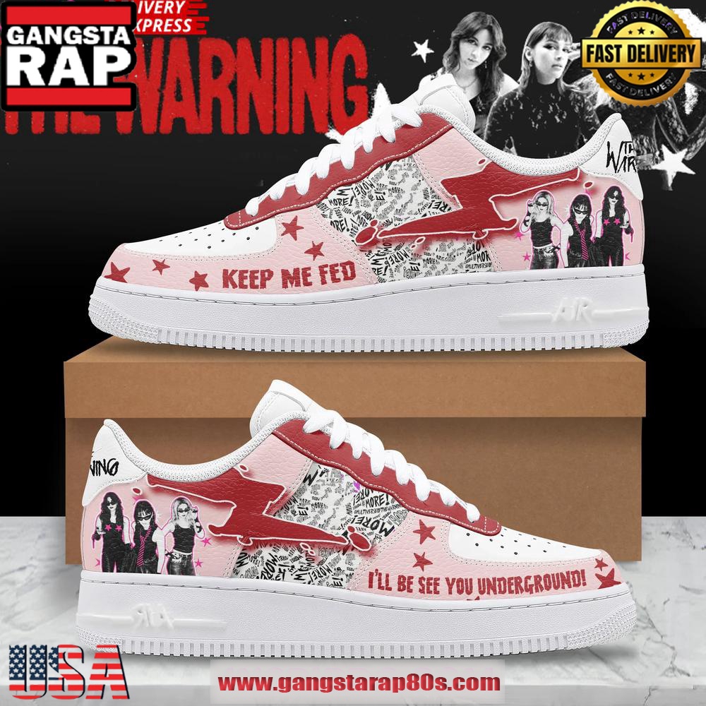The Warning Keep Me Fed Limited Edition Air Force 1 Running Sneakers Shoes The Warning Keep Me Fed Limited Edition Air Force 1 Running Sneakers Shoes