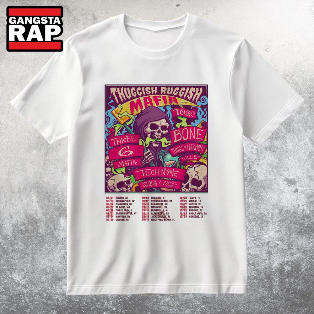 Three 6 Mafia Tour 2025 T Shirt Three 6 Mafia Tour 2025 T Shirt