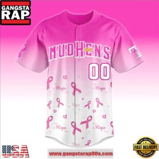 Toledo Mud Hens Pink in the Park Custom Baseball Jersey Shirt
