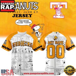 Toledo Mud Hens x Peanuts Limited Edition Custom Baseball Jersey Shirt