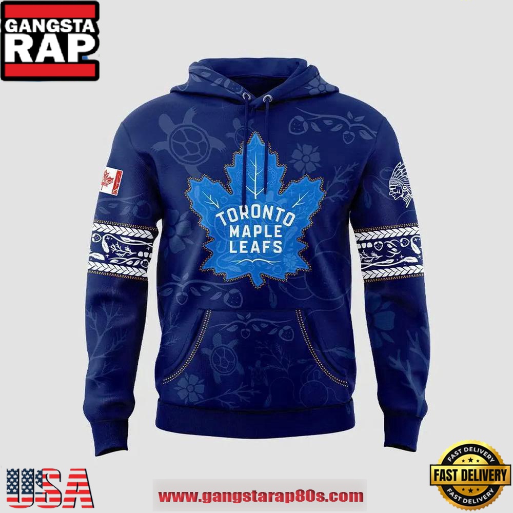 Toronto Maple Leafs 2025 Indigenous History Month All Over Print Hoodie Toronto Maple Leafs 2025 Indigenous History Month All Over Print Hoodie