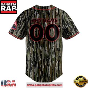 Trash Pandas Memorial Day Limited Edition Camo Custom Baseball Jersey Shirt