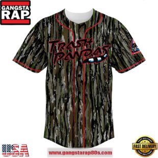 Trash Pandas Memorial Day Limited Edition Camo Custom Baseball Jersey Shirt