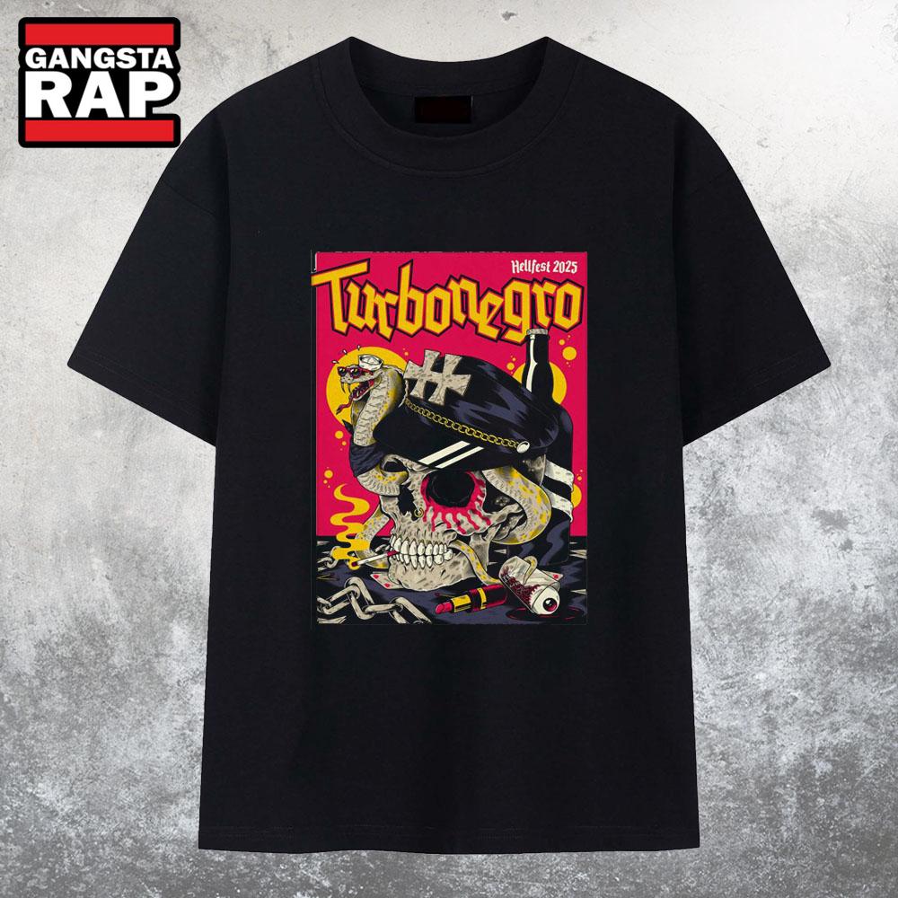Turbonegro Hellfest Jun 19 2025 In Clisson FR T Shirt Turbonegro Hellfest Jun 19 2025 In Clisson FR T Shirt