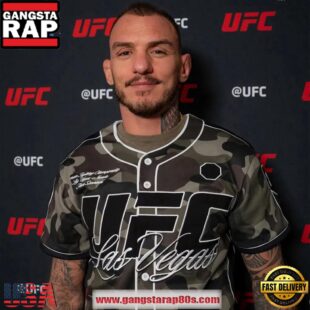 UFC 317 Las Vegas Limited Edition Camo Baseball Jersey Shirt