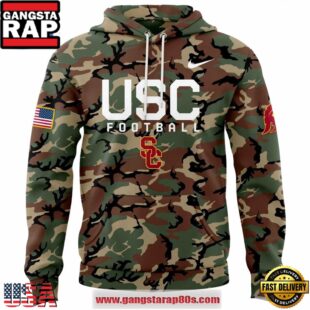 USC Trojans Military Appreciation Special Edition Camo All Over Print Hoodie