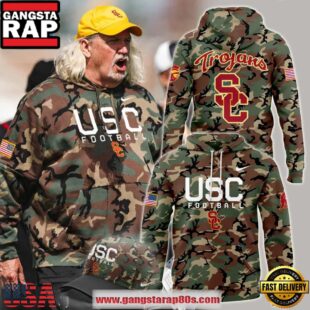 USC Trojans Military Appreciation Special Edition Camo All Over Print Hoodie