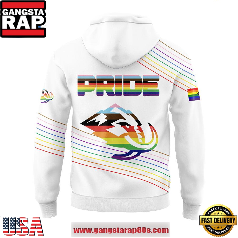 Utah Mammoth Happy Pride Month White All Over Print Hoodie Utah Mammoth Happy Pride Month White All Over Print Hoodie