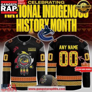 Vancouver Canucks 2025 National Indigenous History Custom Hockey Jersey