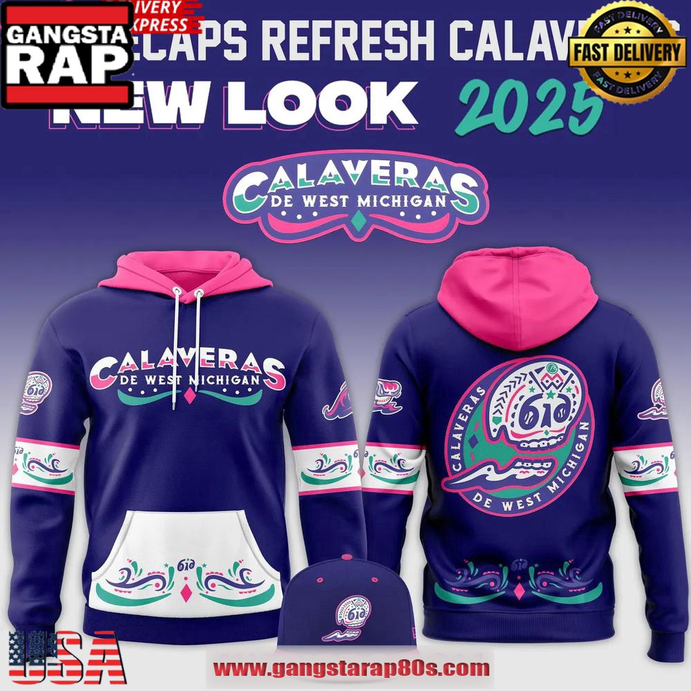 West Michigan Whitecaps 2025 Calaveras de West Michigan All Over Print Hoodie West Michigan Whitecaps 2025 Calaveras de West Michigan All Over Print Hoodie