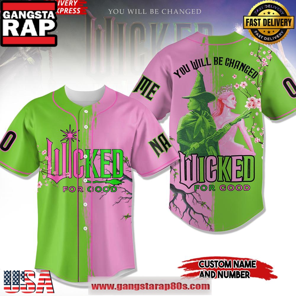 Wicked For Good Limited Edition Baseball Jersey Shirt Wicked For Good Limited Edition Baseball Jersey Shirt