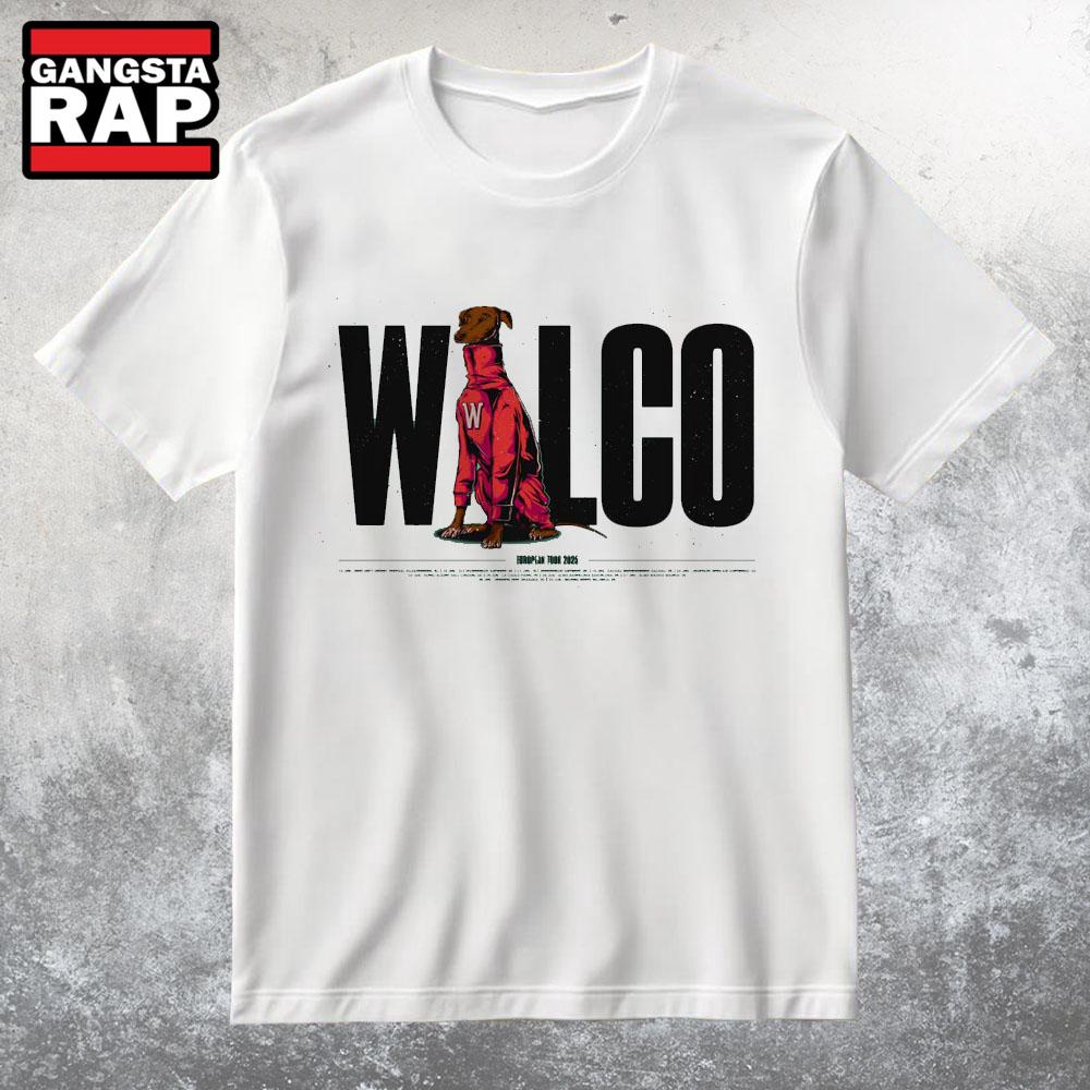 Wilco European Tour June 2025 T Shirt Wilco European Tour June 2025 T Shirt