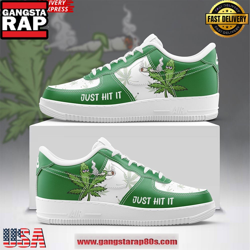 420 Just Hit It Awesome Limited Air Force 1 Running Sneakers Shoes 420 Just Hit It Awesome Limited Air Force 1 Running Sneakers Shoes