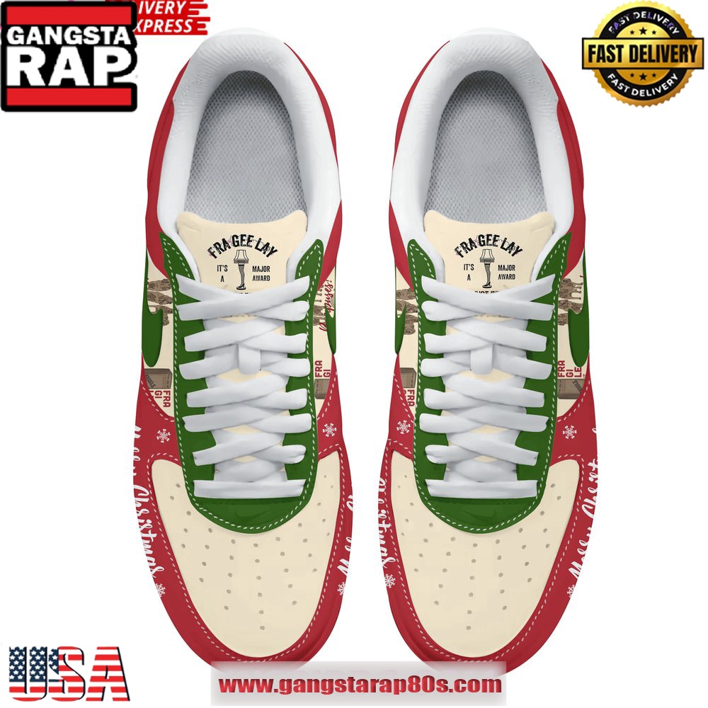 A Christmas Story Limited Edition Air Force 1 Running Sneakers A Christmas Story Limited Edition Air Force 1 Running Sneakers
