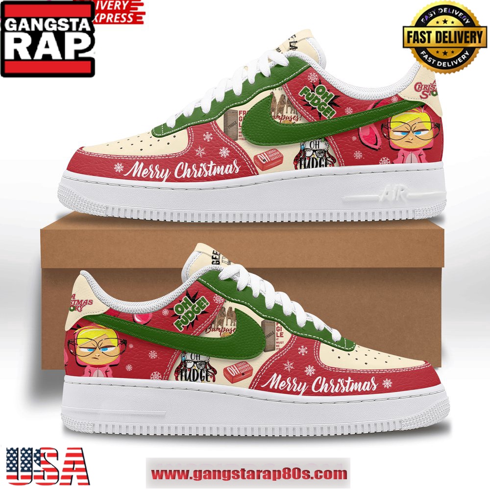 A Christmas Story Limited Edition Air Force 1 Running Sneakers A Christmas Story Limited Edition Air Force 1 Running Sneakers