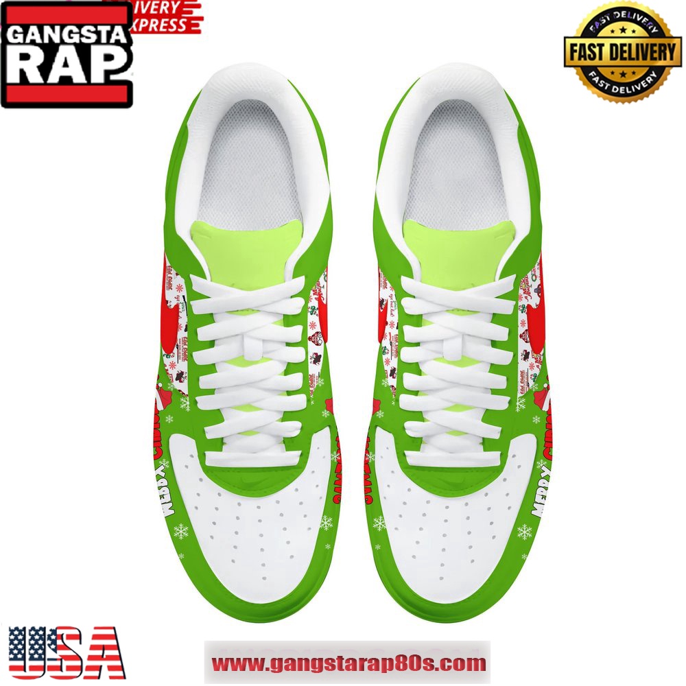 A Christmas Story Merry Christmas Limited Air Force 1 Running Sneakers A Christmas Story Merry Christmas Limited Air Force 1 Running Sneakers