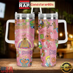 A Scooby Doo Valentine Tumbler Cup 40oz