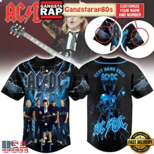 ACDC Best Band Ever 2025 Unique Design Baseball Jersey