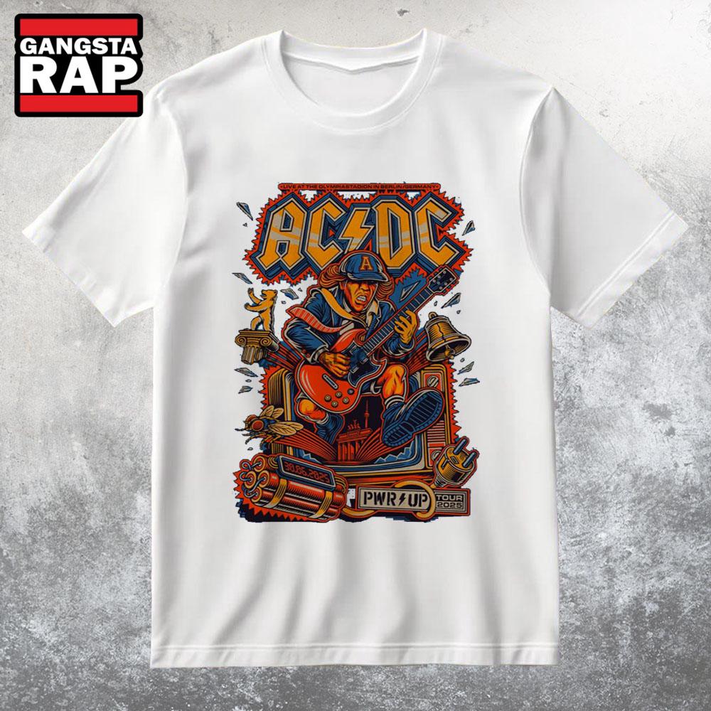 ACDC Jun 30 2025 Olympiastadion Berlin T Shirt ACDC Jun 30 2025 Olympiastadion Berlin T Shirt