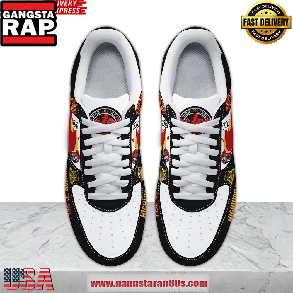 ACDC Power Up Highway To Hell Limited Air Force 1 Running Sneakers Shoes ACDC Power Up Highway To Hell Limited Air Force 1 Running Sneakers Shoes