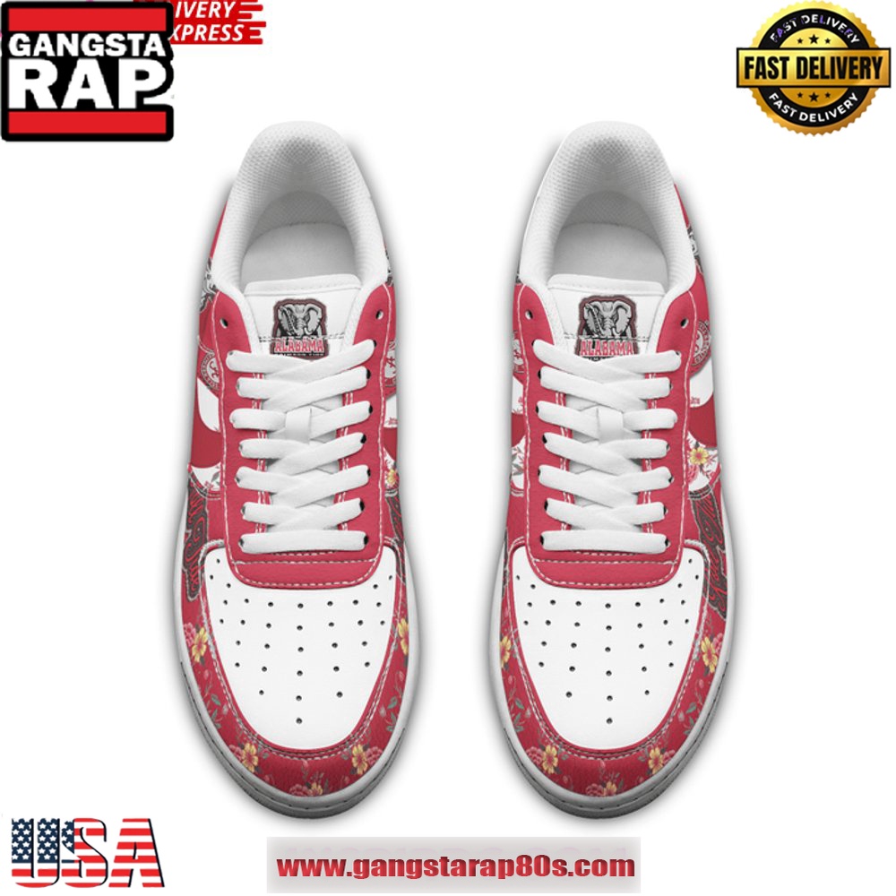 Alabama Crimson Tide Roll Tide Limited Edition Air Force 1 Running Sneakers Shoes Alabama Crimson Tide Roll Tide Limited Edition Air Force 1 Running Sneakers Shoes