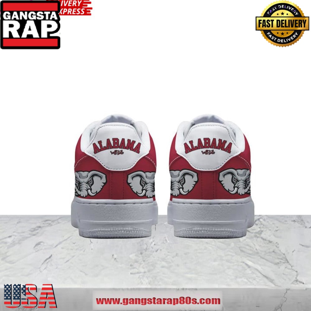 Alabama Crimson Tide Touchdown Air Force 1 Running Sneakers Shoes Alabama Crimson Tide Touchdown Air Force 1 Running Sneakers Shoes
