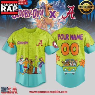 Alabama Crimson Tide x Scooby Doo Night 2025 Baseball Jersey Shirt