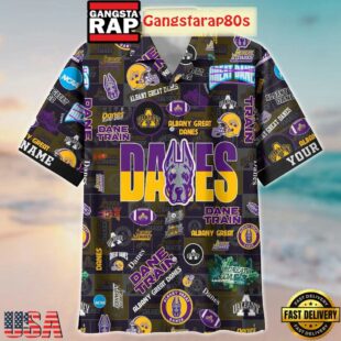 Albany Great Danes Solgan Dane Train True Fan Spirit Custom Name Aloha Hawaiian Shirt