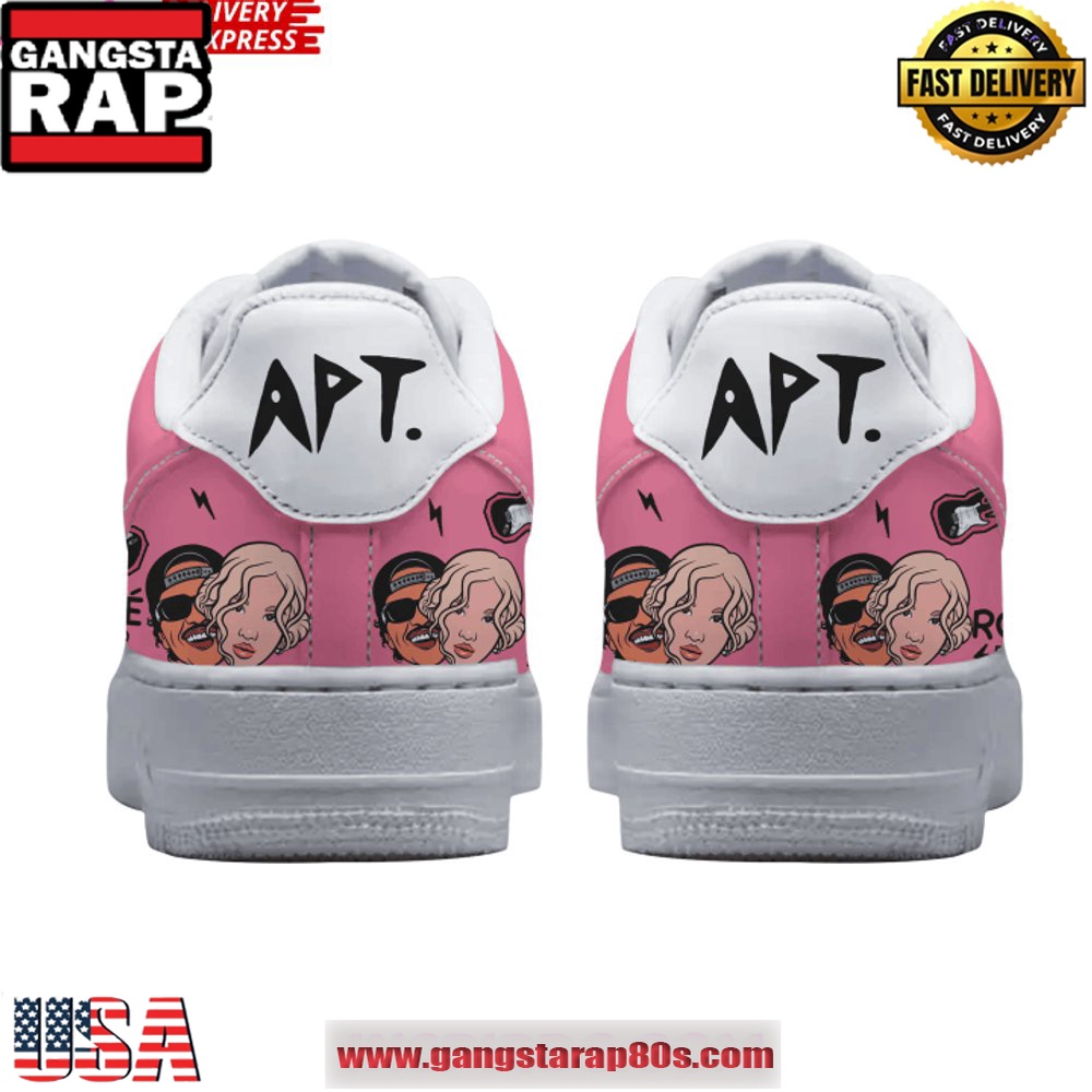APT Bruno Mars x Ros? Limited Edition Air Force 1 Running Sneakers APT Bruno Mars x Ros? Limited Edition Air Force 1 Running Sneakers
