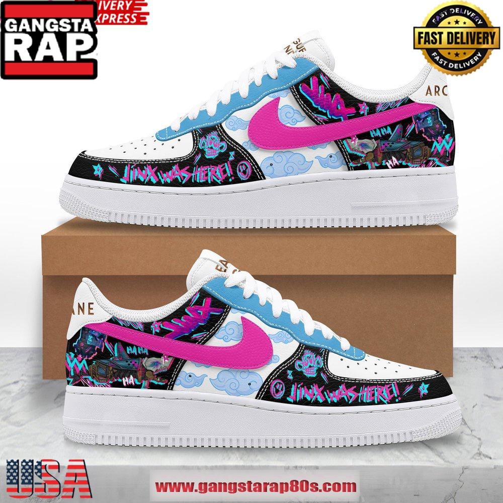 Arcane League of Legends Limited Edition Air Force 1 Running Sneakers Shoes Arcane League of Legends Limited Edition Air Force 1 Running Sneakers Shoes