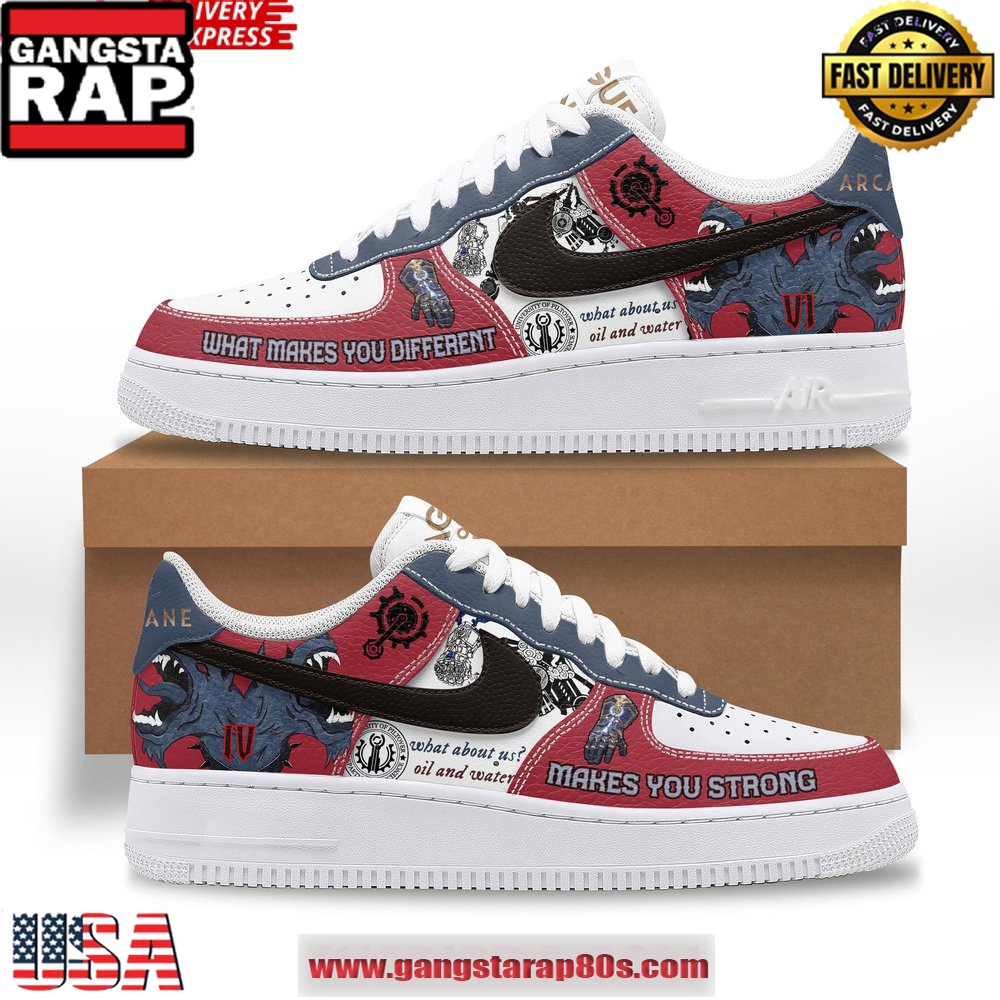 Arcane League of Legends VI Limited Edition Air Force 1 Running Sneakers Shoes Arcane League of Legends VI Limited Edition Air Force 1 Running Sneakers Shoes