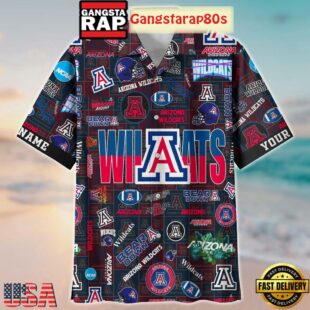 Arizona Wildcats Solgan Bear Down True Fan Spirit Custom Name Aloha Hawaiian Shirt