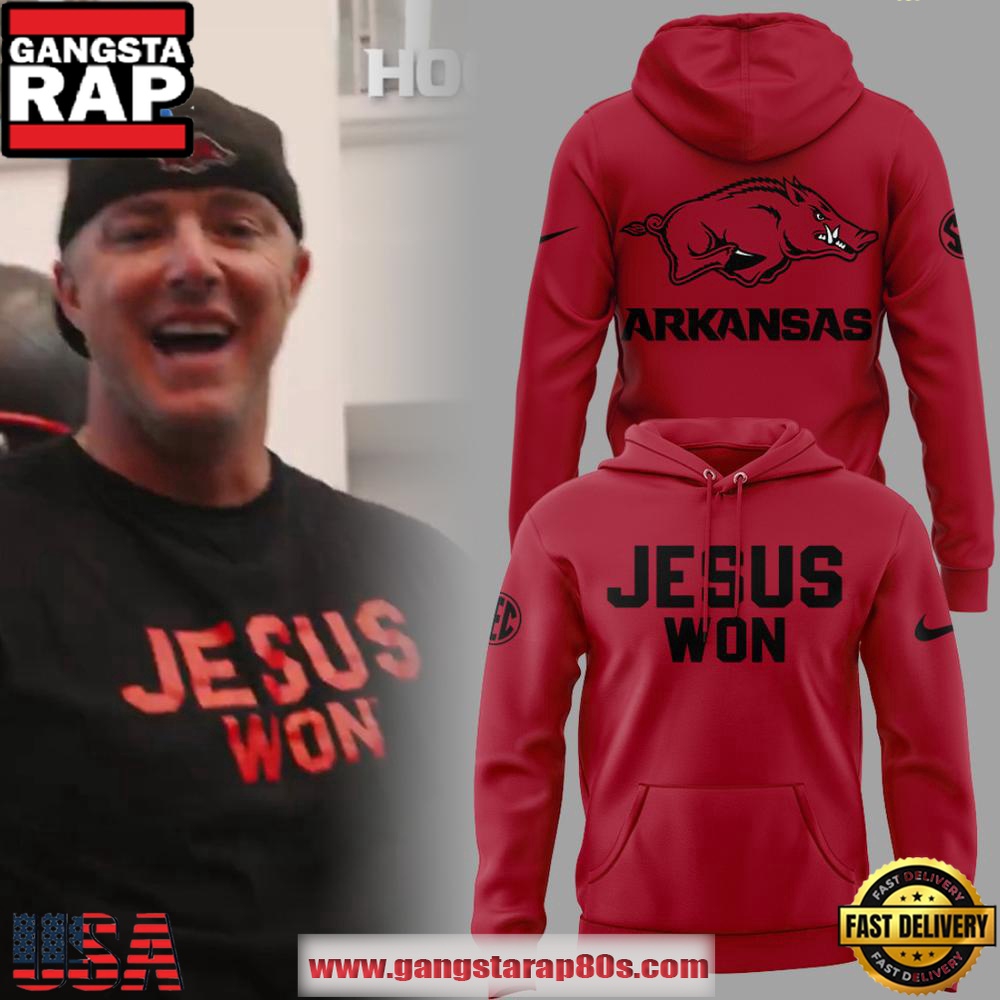 Arkansas Razorbacks Jesus Won Unisex Hoodie Arkansas Razorbacks Jesus Won Unisex Hoodie