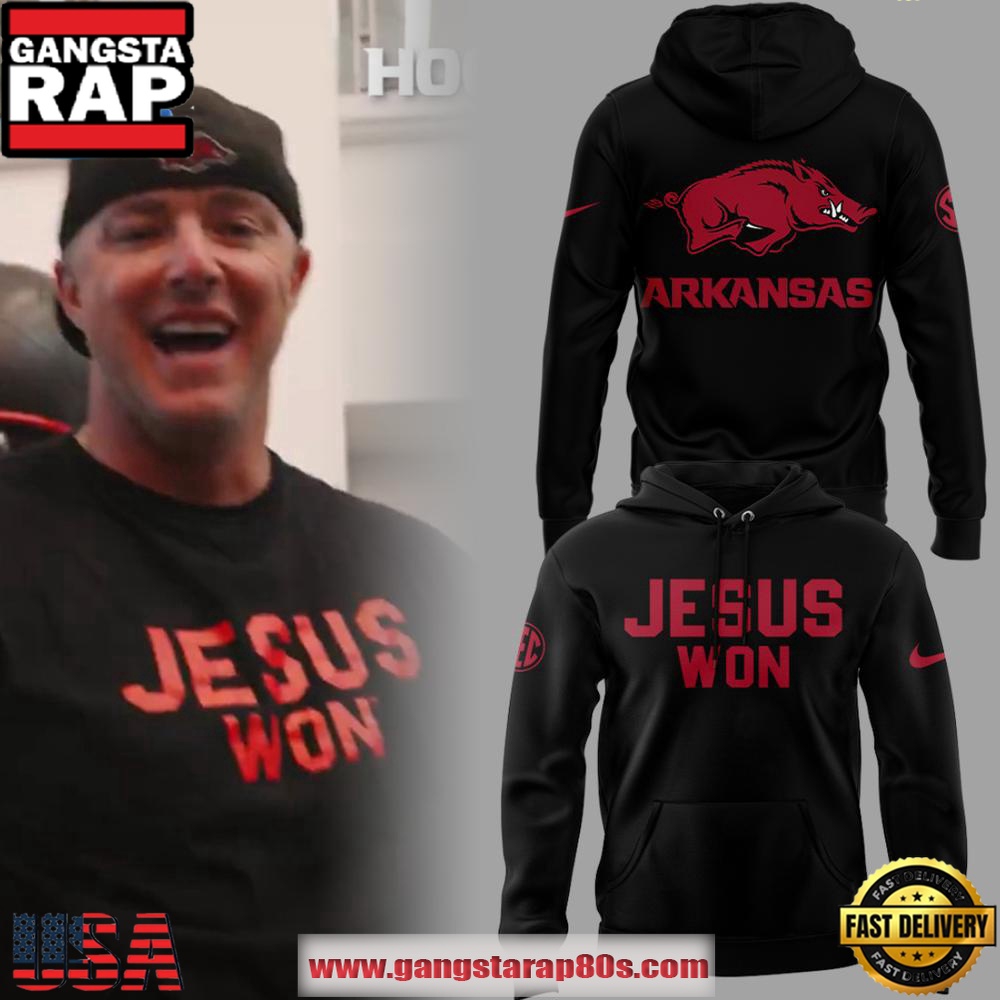 Arkansas Razorbacks Jesus Won Unisex Hoodie Arkansas Razorbacks Jesus Won Unisex Hoodie