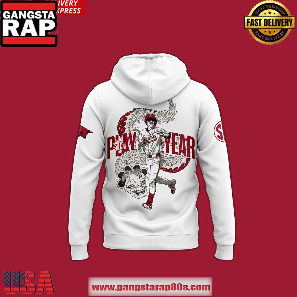 Arkansas Razorbacks Player Of The Year 2025 Special Unisex Hoodie Arkansas Razorbacks Player Of The Year 2025 Special Unisex Hoodie