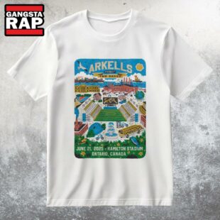 Arkells Hamilton ON Tour Jun 21 2025 T Shirt