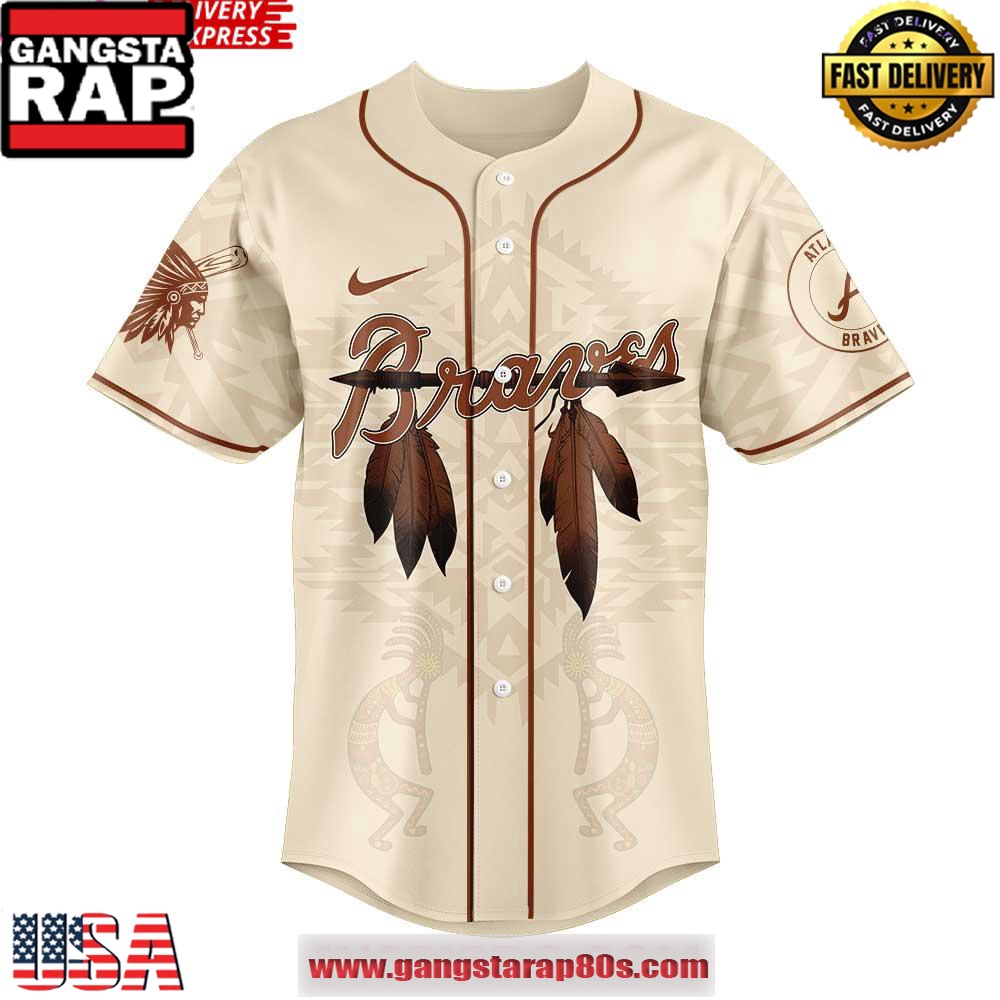 Atlanta Braves Native American Heritage Month 2025 Baseball Jersey Shirt Atlanta Braves Native American Heritage Month 2025 Baseball Jersey Shirt
